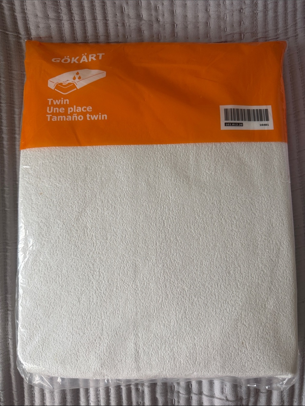 IKEA GÖKÄRT Twin Fitted Mattress Cover in White waterproof